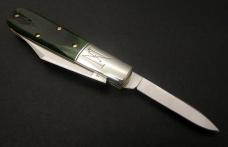 Great Eastern Cutlery #77 Northfield Barlow *Satin* Pickle Green Marrow Bone GEC 771225