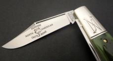 Great Eastern Cutlery #77 Northfield Barlow *Satin* Pickle Green Marrow Bone GEC 771225