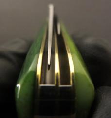 Great Eastern Cutlery #77 Northfield Barlow *Satin* Pickle Green Marrow Bone GEC 771225