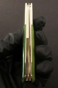 Great Eastern Cutlery #77 Northfield Barlow *Satin* Pickle Green Marrow Bone GEC 771225