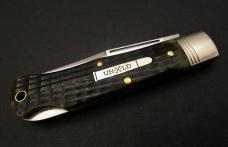 Great Eastern Cutlery Northfield #72 Bullet Cody Scout Lockback C Green Jigged Bone GEC 721123LB