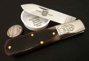 Great Eastern Cutlery 86 Boom Town Barlow Classic Brown Sawcut Bone GEC 862125SS