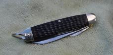 Case Scout Knife 640045R 2 Dots 1978 Bail Nickel Hardware 5 Blades Delrin Handles Brass Liners