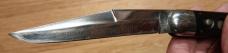 Full Etch 'Schrade Hunting Knife' with Black Celluloid Handles and Sabre Blade