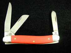 Case xx American Workman Red Synthetic Medium Stockman Knife Flag Shield 73931 USA Made NIB 4318CS