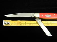 Case xx American Workman Red Synthetic Medium Stockman Knife Flag Shield 73931 USA Made NIB 4318CS