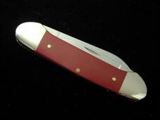 Case xx Smooth Mulberry Synthetic Canoe Knife Antique Brass Shield 30463 USA Made NIB 42131SS