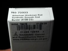 Case xx American Workman Red Synthetic Large Sod Buster Knife Flag Shield 73933 USA Made NIB 4138CS