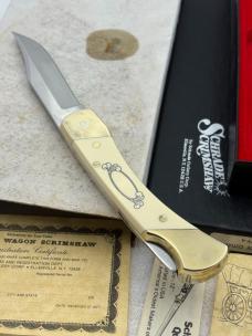 Schrade Cutlery SC507 Limited Edition Covered Wagon Scrimshaw #4263 New In Box Made In USA