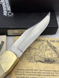 Schrade Cutlery SC507 Limited Edition Covered Wagon Scrimshaw #4263 New In Box Made In USA