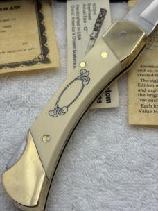 Schrade Cutlery SC507 Limited Edition Covered Wagon Scrimshaw #4263 New In Box Made In USA