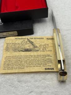 Schrade Cutlery SC507 Limited Edition Covered Wagon Scrimshaw #4263 New In Box Made In USA