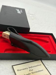 Schrade Scrimshaw Vintage SC509 Fixed Blade Sheath Knife Made In USA New In Box