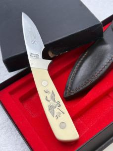 Schrade Scrimshaw Vintage SC509 Fixed Blade Sheath Knife Made In USA New In Box