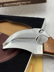 Case XX Caribou Skinning Knife / Sheath #397 1981 9 Dot New In Box Made In USA