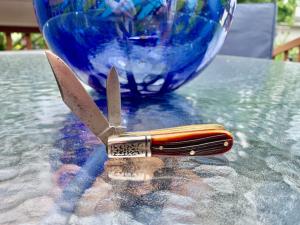 Schrade Model 206 Barlow with Amber Colored Winterbottom Bone Handles