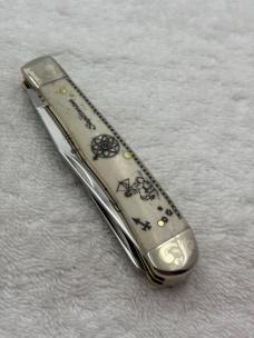Case XX 2 Blade Trapper 2012 Zodiac Sagittarius Knife New In Box Made In USA