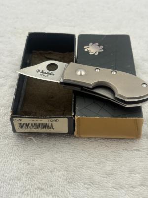 Spyderco C57P Toad 1 Blade Folder New In Box Rare And Hard To Find