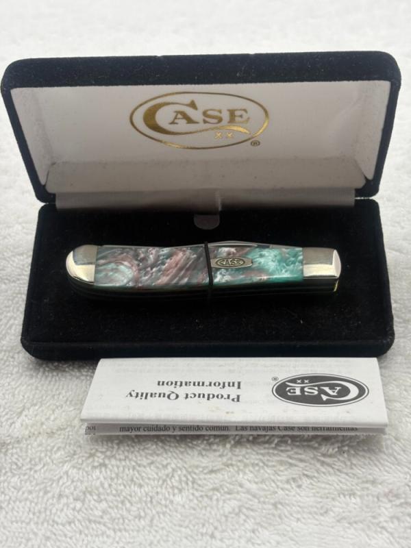 Case XX2012 Premier Ed 2 Blade Trapper #9207 Coral Sea Corelon 1 of 500 New In Box