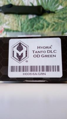 Heretic Knives Hydra OTF V3 Automatic Knife Green Tanto DLC Magnacut Blade