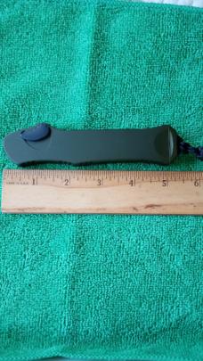 Heretic Knives Hydra OTF V3 Automatic Knife Green Tanto DLC Magnacut Blade