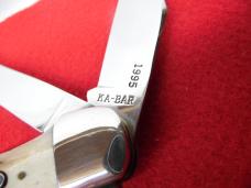 KABAR 1995 STAG FOLDING HUNTER INVERTED SHIELD CLUB KNIFE UNUSED FROM STORAGE 