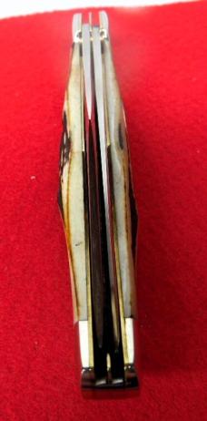 KABAR 1995 STAG FOLDING HUNTER INVERTED SHIELD CLUB KNIFE UNUSED FROM STORAGE 