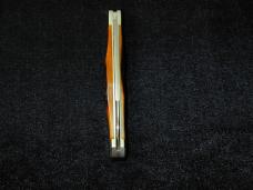 Titusville Cutlery Genuine Amber Stag Lexingtonian Coffin Jack Knife Rare 1 of 30 COA USA Made