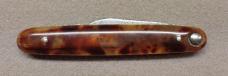 Press Button Tortoise Celluloid with File Blade