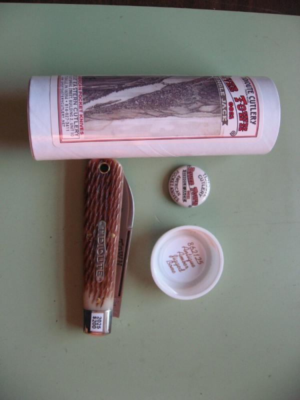 GREAT EASTERN 861125 JACK ANTIQUE AMBER JIG BONE #1