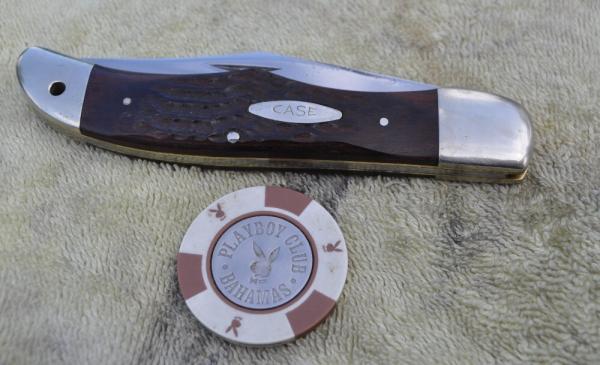 Case XX 10 Dot USa 1980 Jigged Wood 6165 SAB Factory Mint Some Spots Vedry Hard Pull  Loud Snap