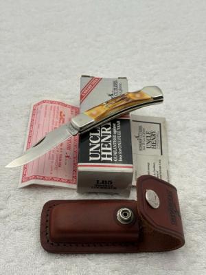 Schrade Cutlery Uncle Henry LB5 Smokey Lock Back 1 Blade Folder Made In USA New In Box