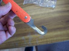Vintage Orange Logan/Smyth Venice, FL. USA Vietnam Era Parachutists Knife W/Shroud Cutters UNUSED! 