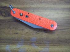 Vintage Orange Logan/Smyth Venice, FL. USA Vietnam Era Parachutists Knife W/Shroud Cutters UNUSED! 