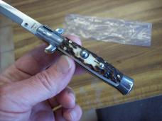 Italian 7 Inch Picklock Dolphin Maniago, Italy Gen. Stag/Antler UNUSED Beauty!