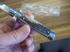 Italian 7 Inch Picklock Dolphin Maniago, Italy Gen. Stag/Antler UNUSED Beauty!