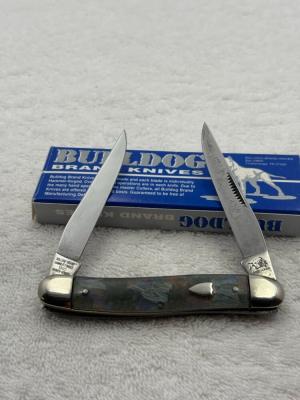 Bulldog 1995 Muskrat Pattern 2 Blade Pocket Knife Made In Solingen Germany