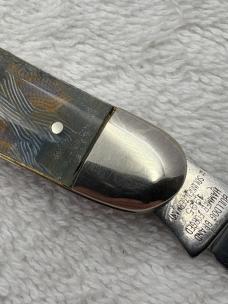 Bulldog 1995 Muskrat Pattern 2 Blade Pocket Knife Made In Solingen Germany