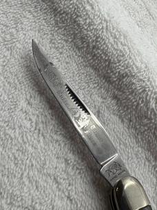 Bulldog 1995 Muskrat Pattern 2 Blade Pocket Knife Made In Solingen Germany