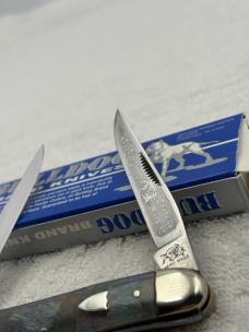 Bulldog 1995 Muskrat Pattern 2 Blade Pocket Knife Made In Solingen Germany