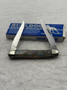 Bulldog 1995 Muskrat Pattern 2 Blade Pocket Knife Made In Solingen Germany