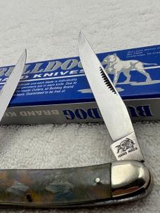 Bulldog 1995 Muskrat Pattern 2 Blade Pocket Knife Made In Solingen Germany