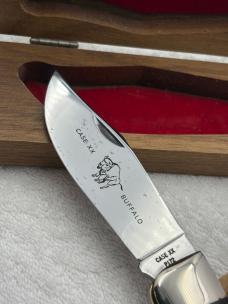 Case XX 1973 P172 Buffalo In Original Presentation Walnut Box Made In USA