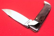 weekend sale KABAR 1988 5-1/2" SMOOTH BROWN WOOD CLASP CLUB KNIFE UNUSED WELL CARED FOR