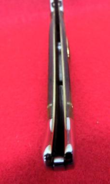 KABAR 1990 5-1/2" MUCH SOUGHT AFTER MAN FIGHTS BEAR CLASP CLUB KNIFE FROM STORAGE WELL CARED FOR