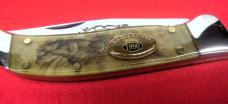 KABAR 1990 5-1/2" MUCH SOUGHT AFTER MAN FIGHTS BEAR CLASP CLUB KNIFE FROM STORAGE WELL CARED FOR