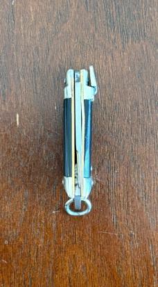 Rare Deerfoot Lever Lock Miniature Keychain Switchblade Knife, Japan 