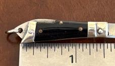 Rare Deerfoot Lever Lock Miniature Keychain Switchblade Knife, Japan 