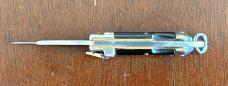 Rare Deerfoot Lever Lock Miniature Keychain Switchblade Knife, Japan 