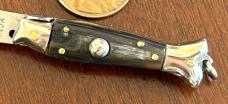Rare Miniature Keychain 1950’s Fish Switchblade Knife, Maniago Italy, Unused